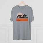 Cowboy Silhouette Men's Tri-Blend Crew Tee