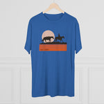 Cowboy Silhouette Men's Tri-Blend Crew Tee