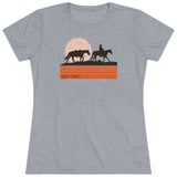 Cowboy Silhouette Women's Triblend Tee