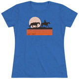 Cowboy Silhouette Women's Triblend Tee