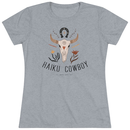 Women's Haiku Cowboy Tri-Blend Crew Tee