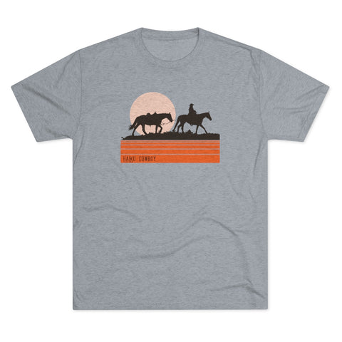 Cowboy Silhouette Men's Tri-Blend Crew Tee